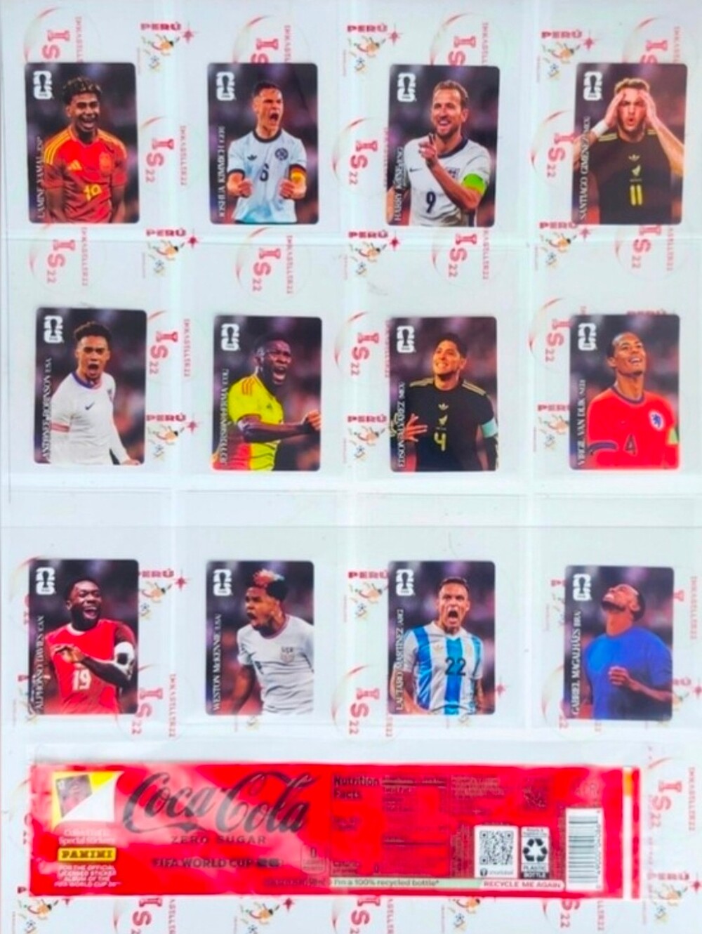 Coca-Cola Panini FIFA World Cup 2026 Complete Set Version US